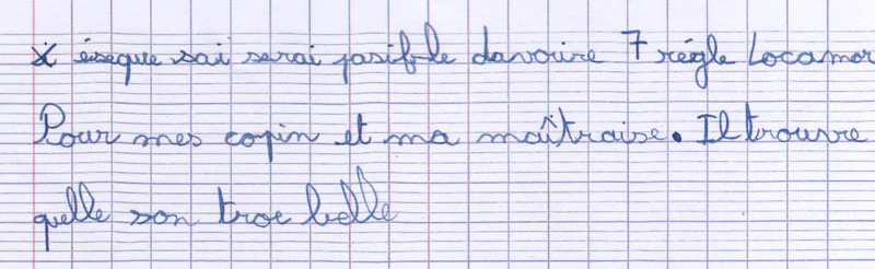 la lettre d'erwan reçue à l'agence locarmor de Guingamp par Nathalie équipier locarmor